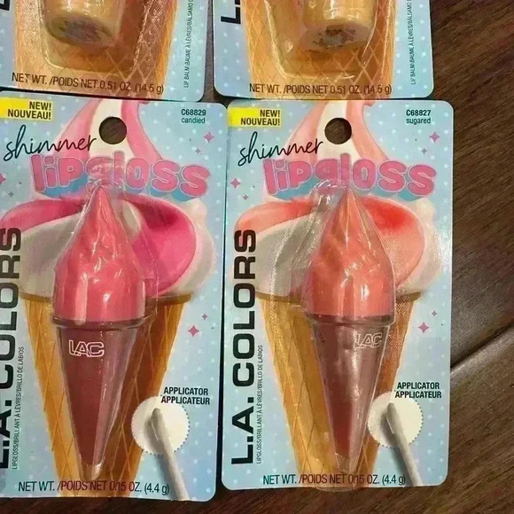 L.A. Colors ice cream and popsicle jelly gloss, lip balm and shimmer lip gloss - Picture 7 of 7